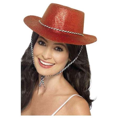 Dressing Up & Costumes | Costumes - Western - Cowboy Glitter Hat Red